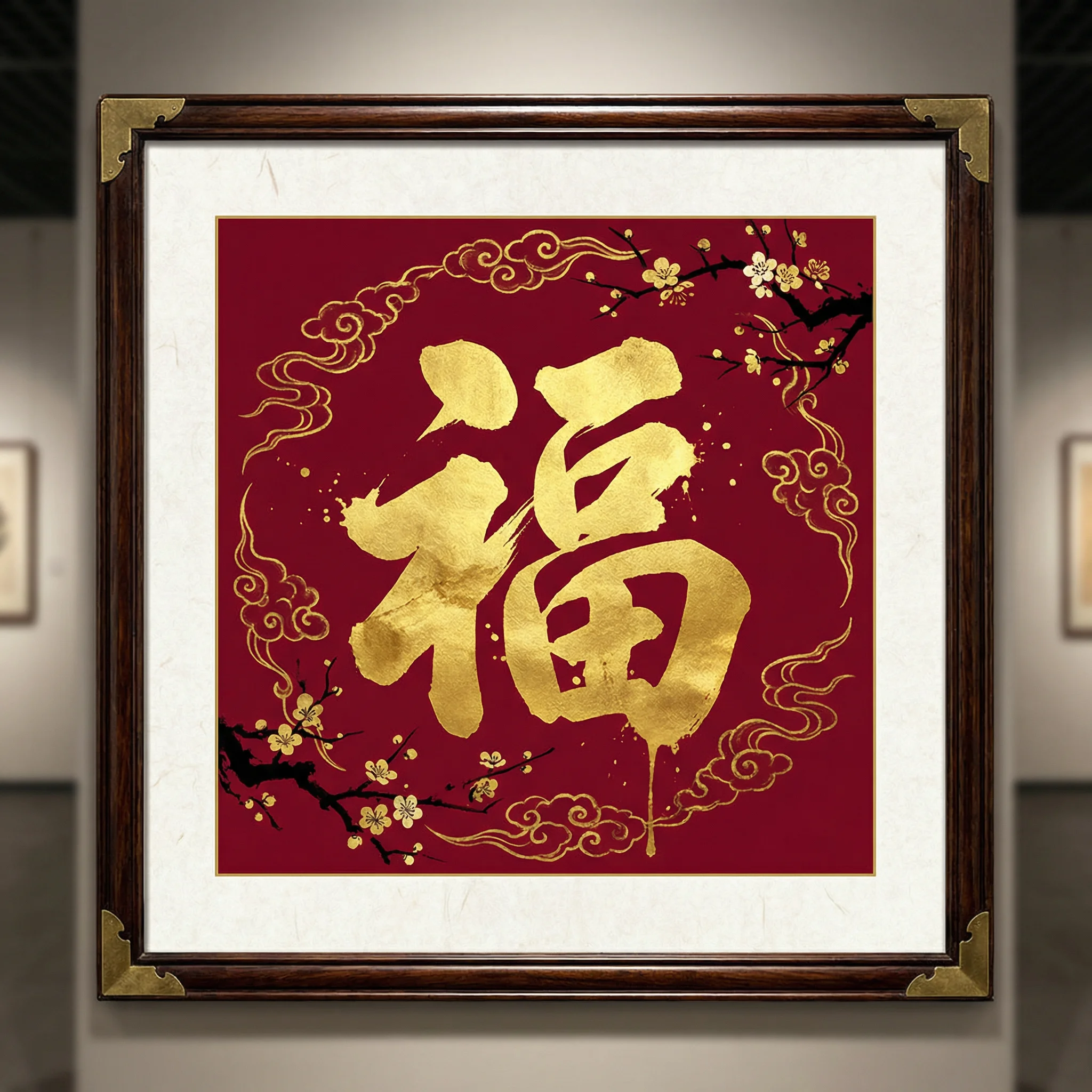 历代名家书法福字作品 - 排列五