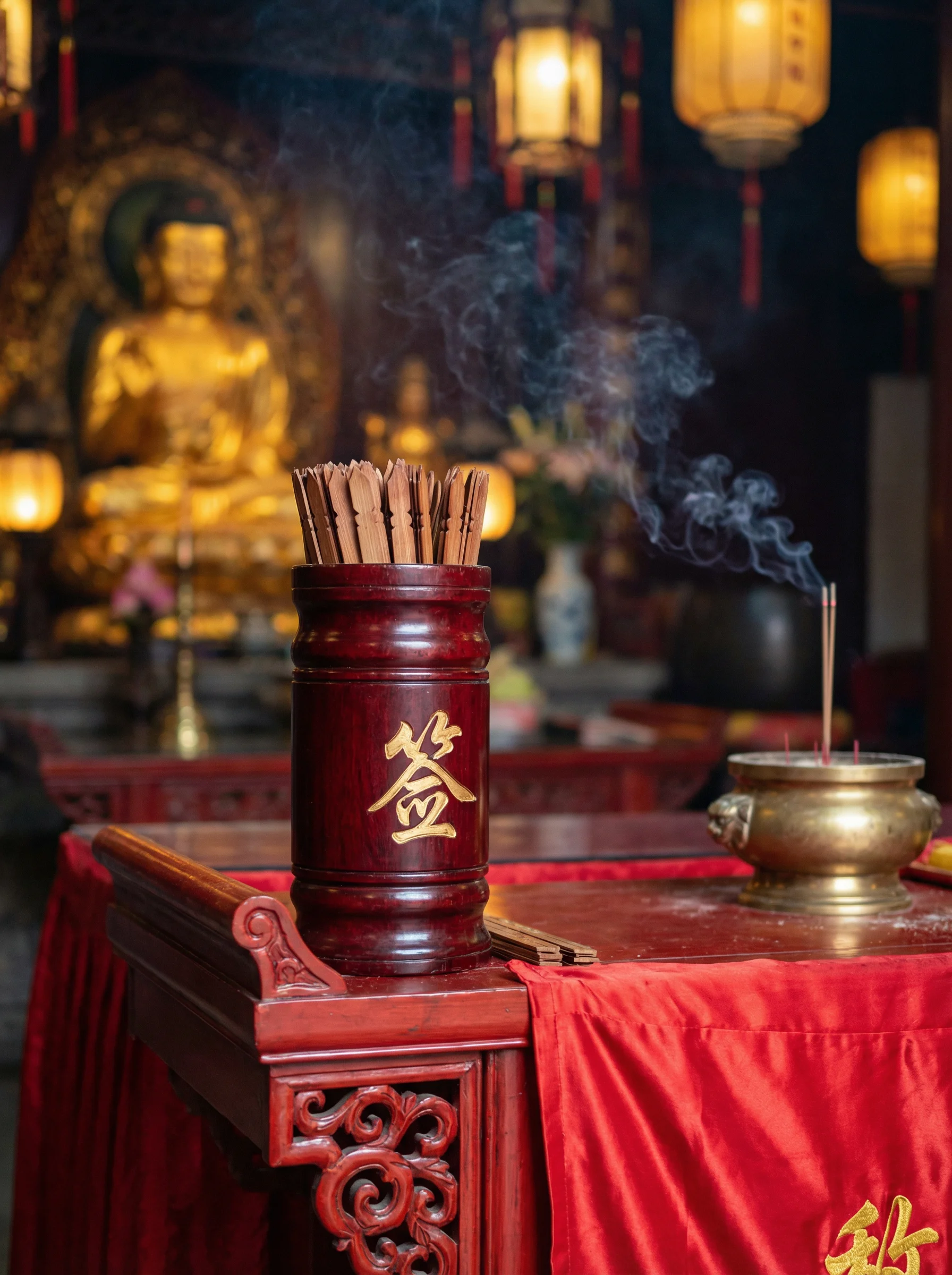 摇签选号亭签筒摇晃动画 - 排列五